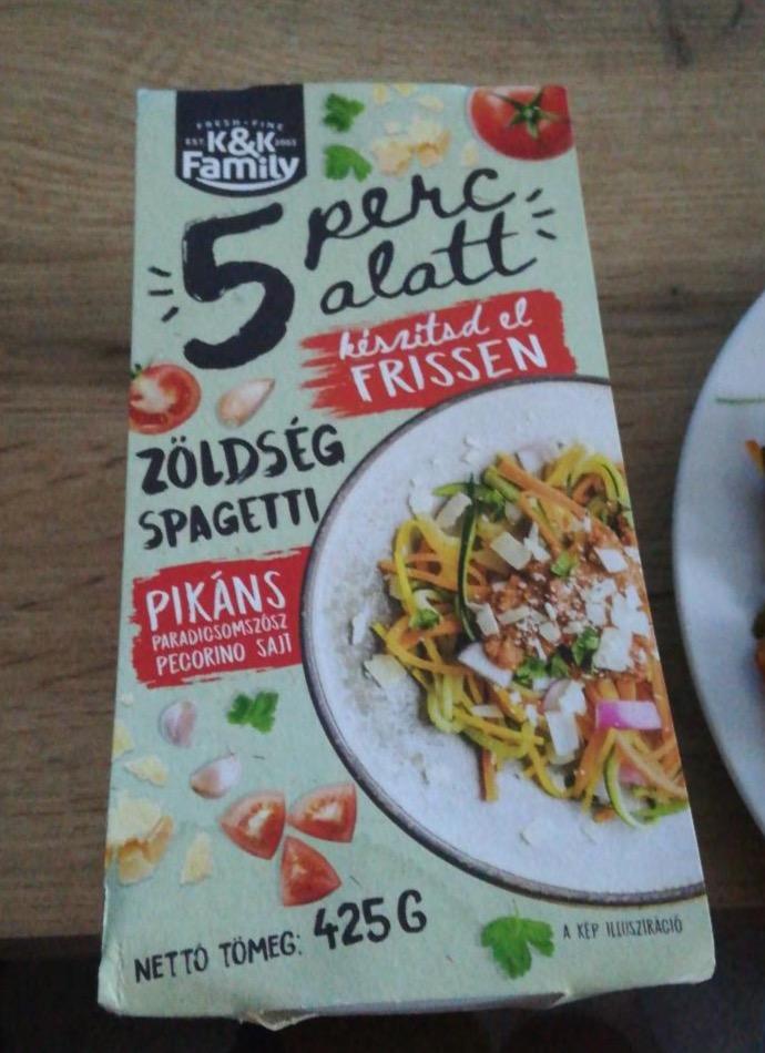 Képek - Zöldség spagetti pikáns K&K Family