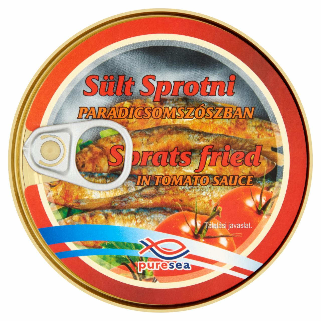 Képek - PureSea sült sprotni paradicsomszószban 240 g