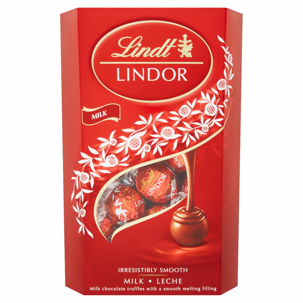 Képek - Lindt Lindor tejcsokoládé praliné finom krémes töltelékkel 337 g