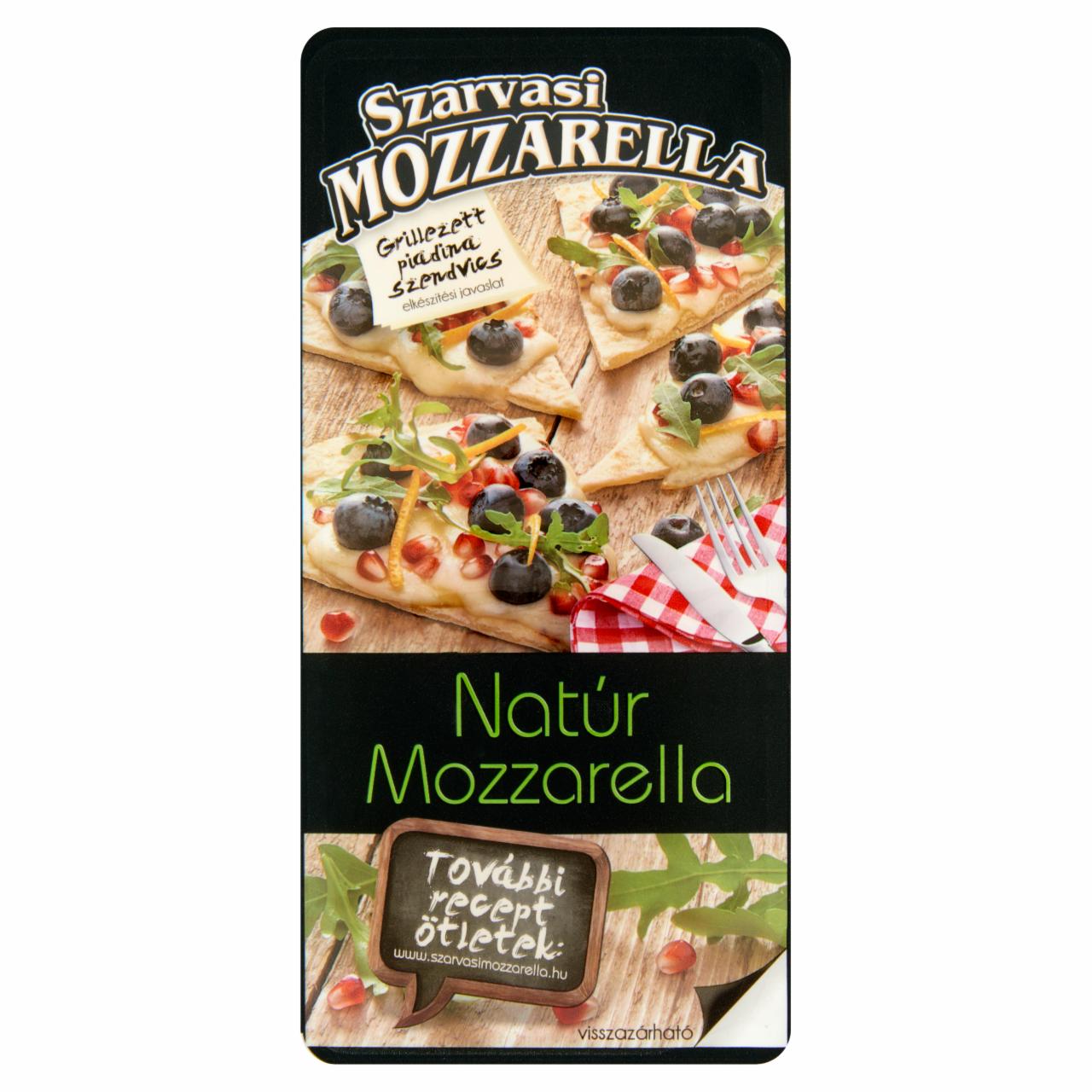 Képek - Szarvasi szeletelt natúr pizza mozzarella sajt 100 g