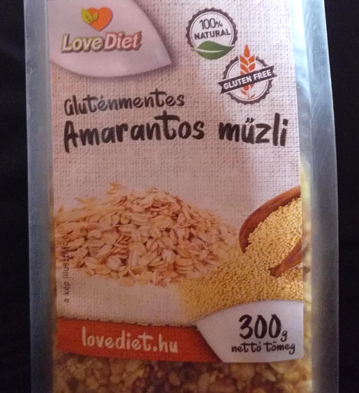 Képek - Gluténmentes amarantos műzli LoveDiet