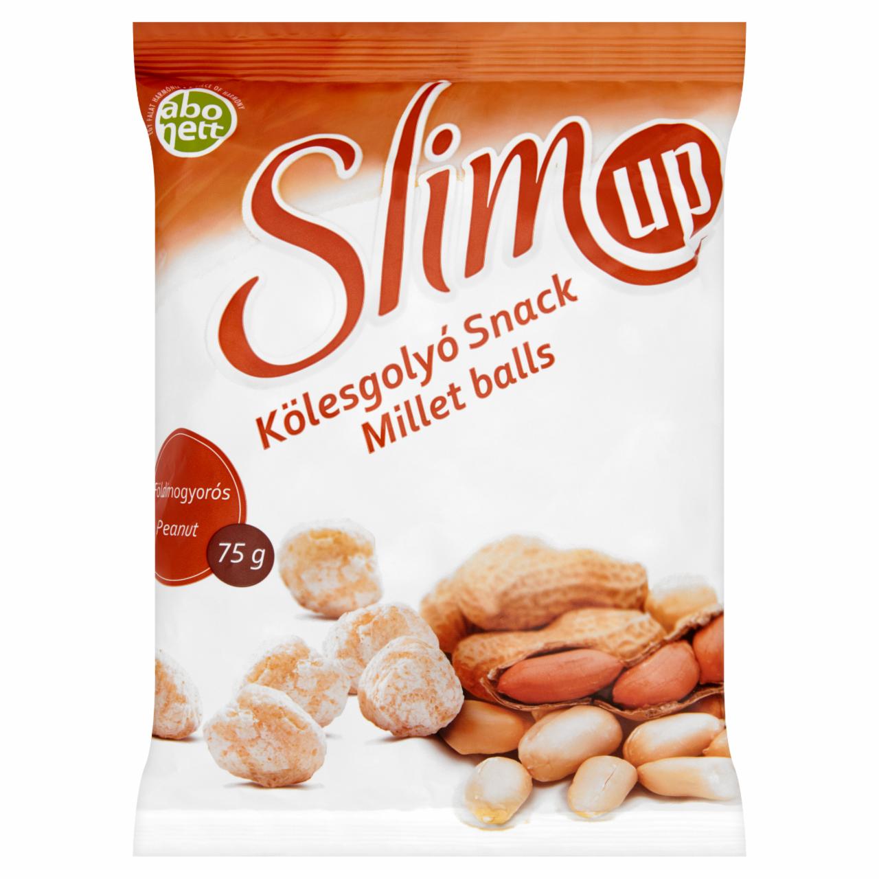 Képek - Abonett SlimUp földimogyorós kölesgolyó snack 75 g