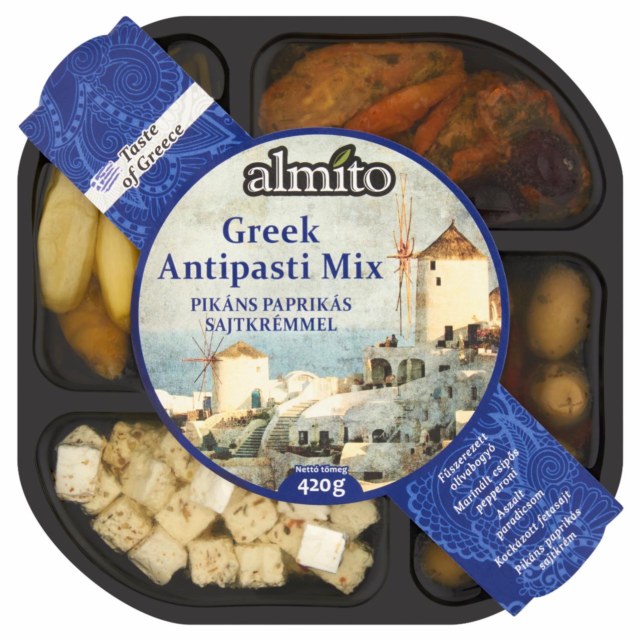 Képek - Almito Greek Antipasti mix pikáns paprikás sajtkrémmel