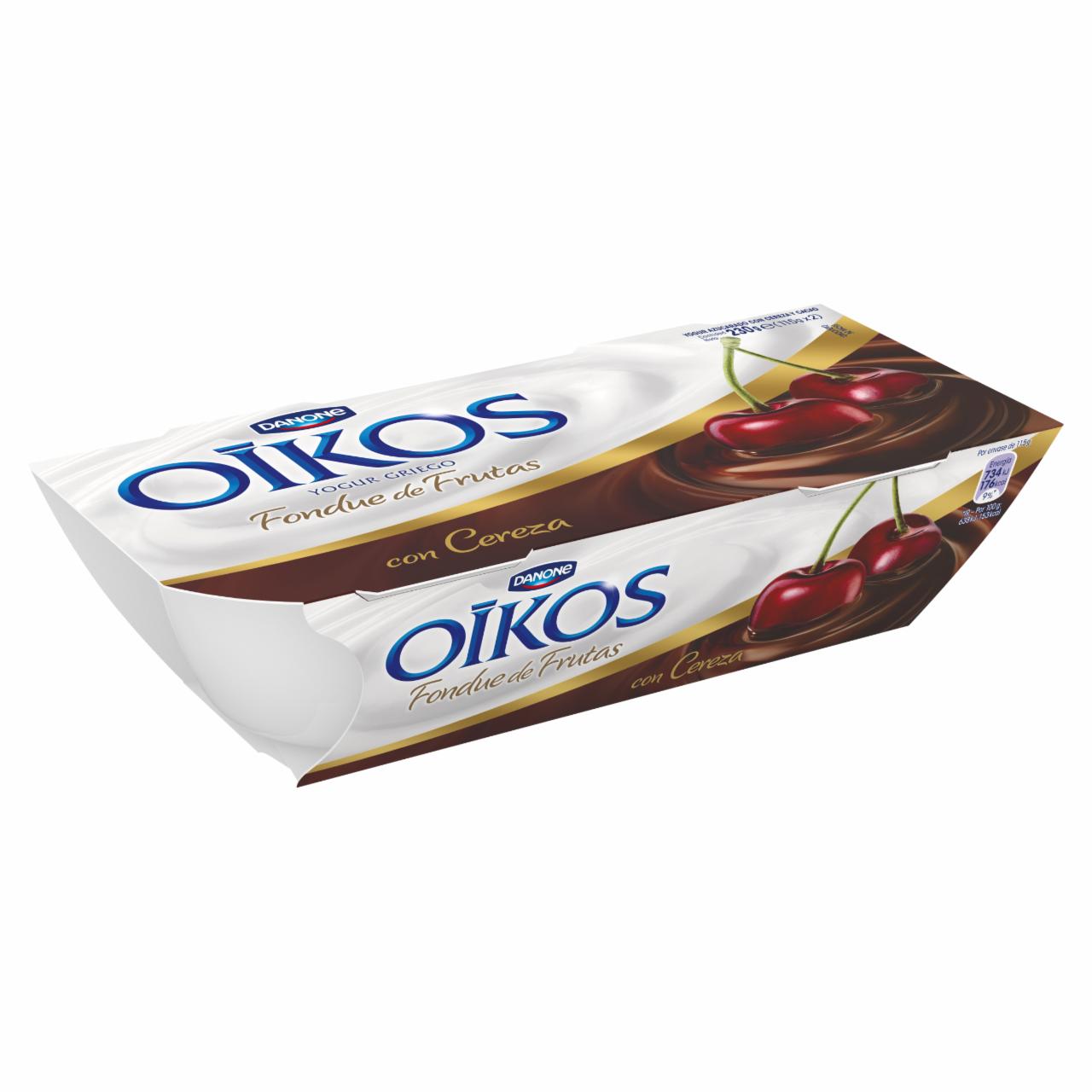 Képek - Danone Oikos Extreme élőflórás görög krémjoghurt kakaó-cseresznye öntettel 2 x 115 g