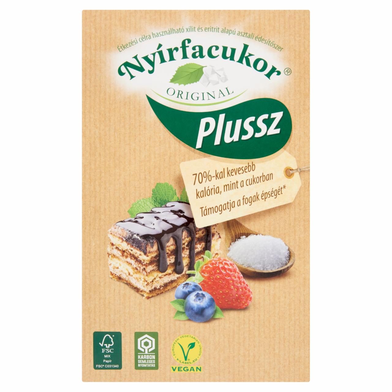 Képek - Nyírfacukor Original Plussz xilit és eritrit alapú asztali édesítőszer 1000 g