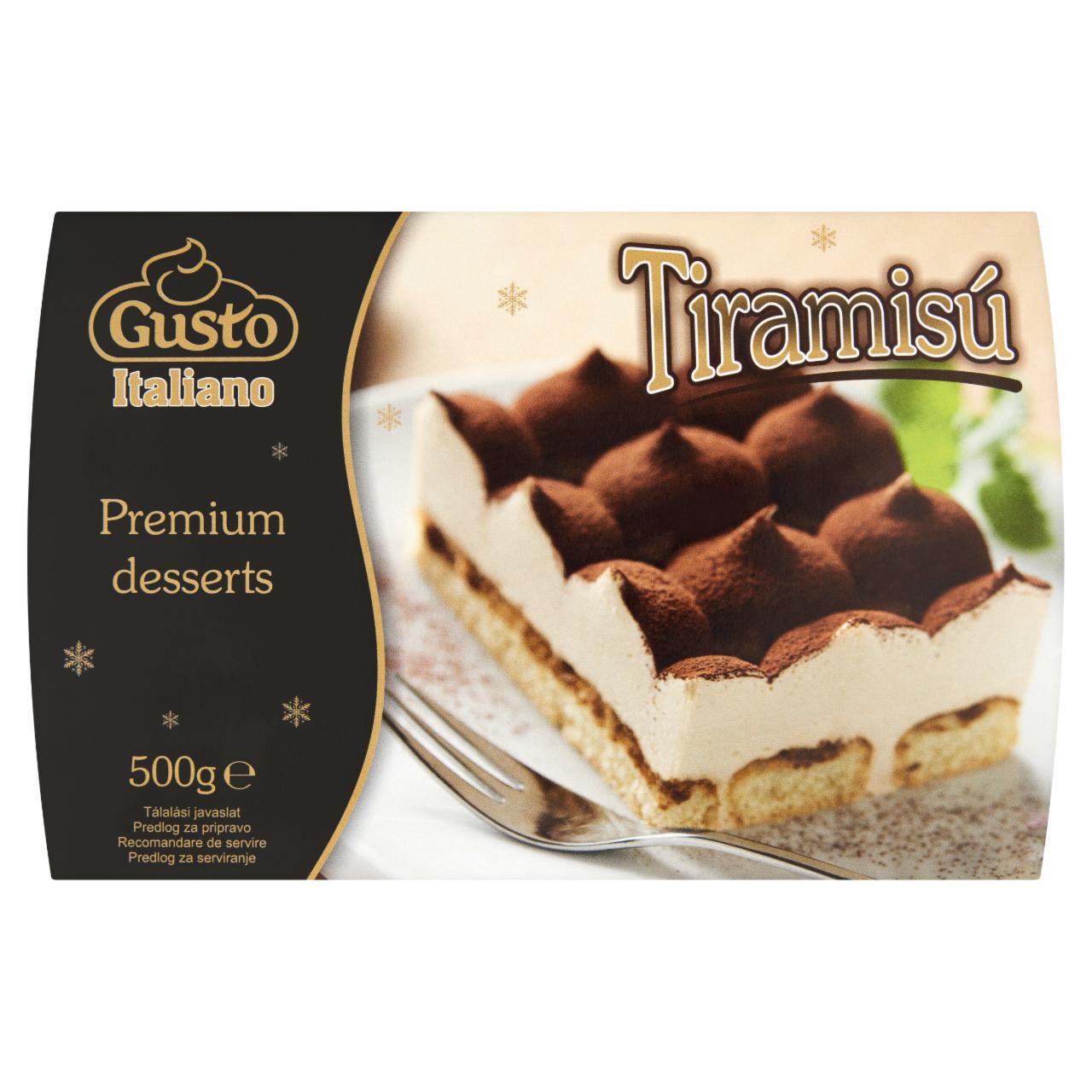 Képek - Gusto Italiano Premium Desserts Tiramisú tejszínből készült fagyasztott desszert 500 g