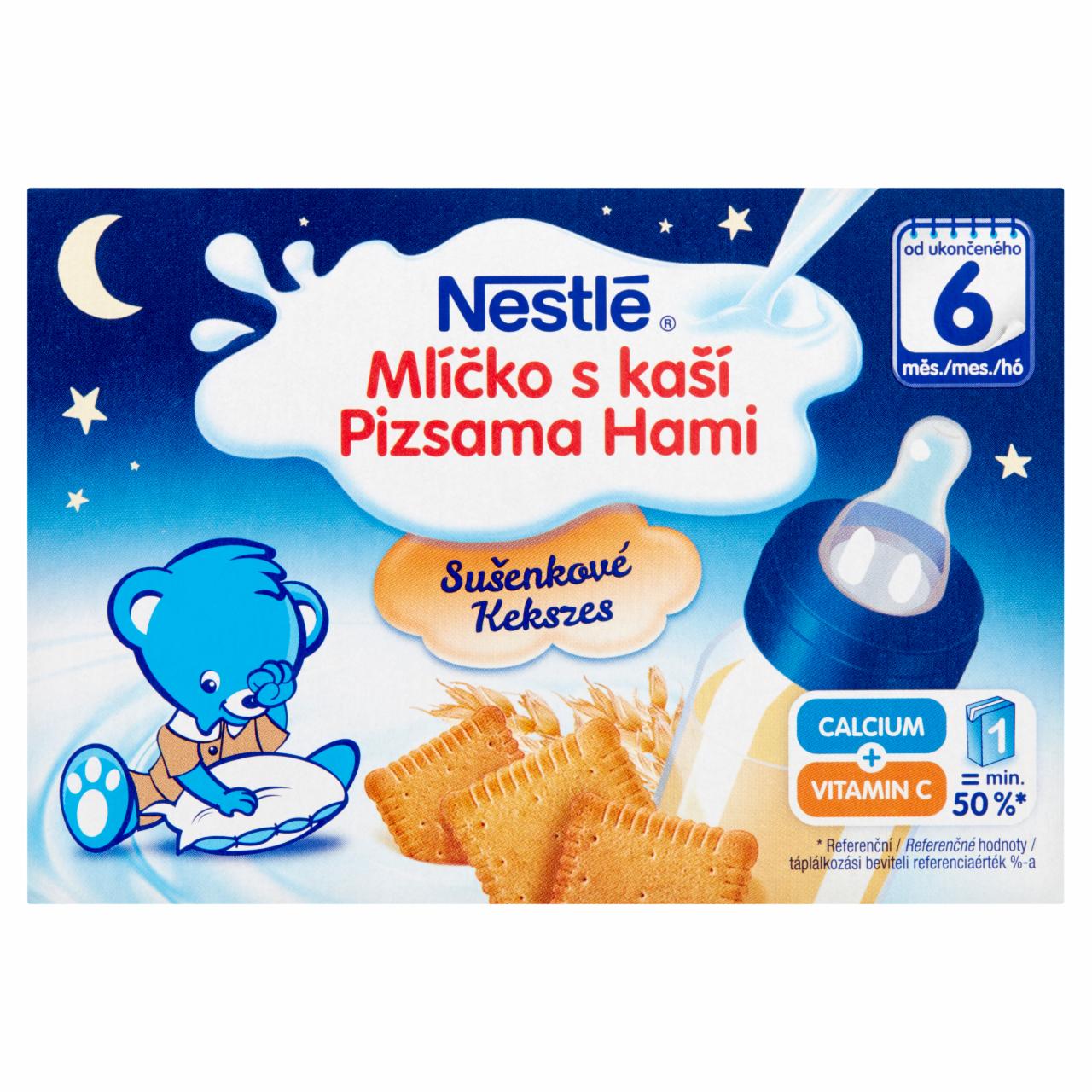 Képek - Nestlé Pizsama Hami fogyasztásra kész kekszes folyékony gabonás bébiétel 6 hónapos kortól 400 ml