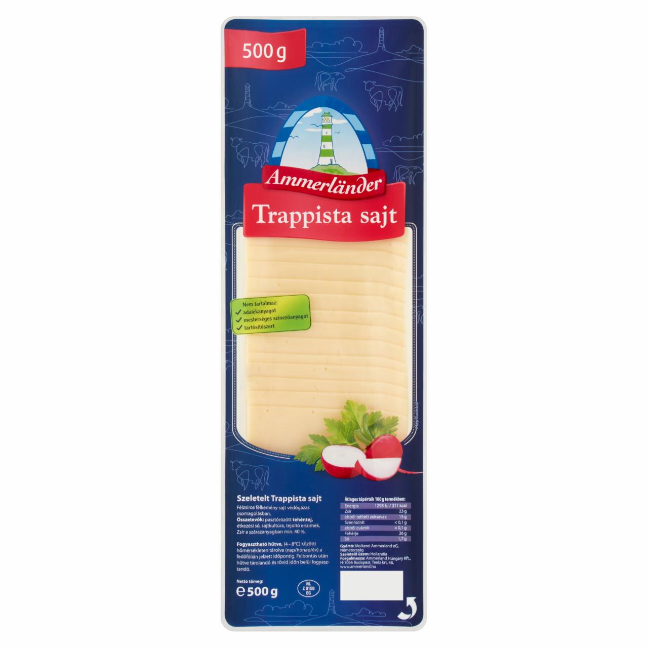 Képek - Ammerländer szeletelt trappista sajt 500 g