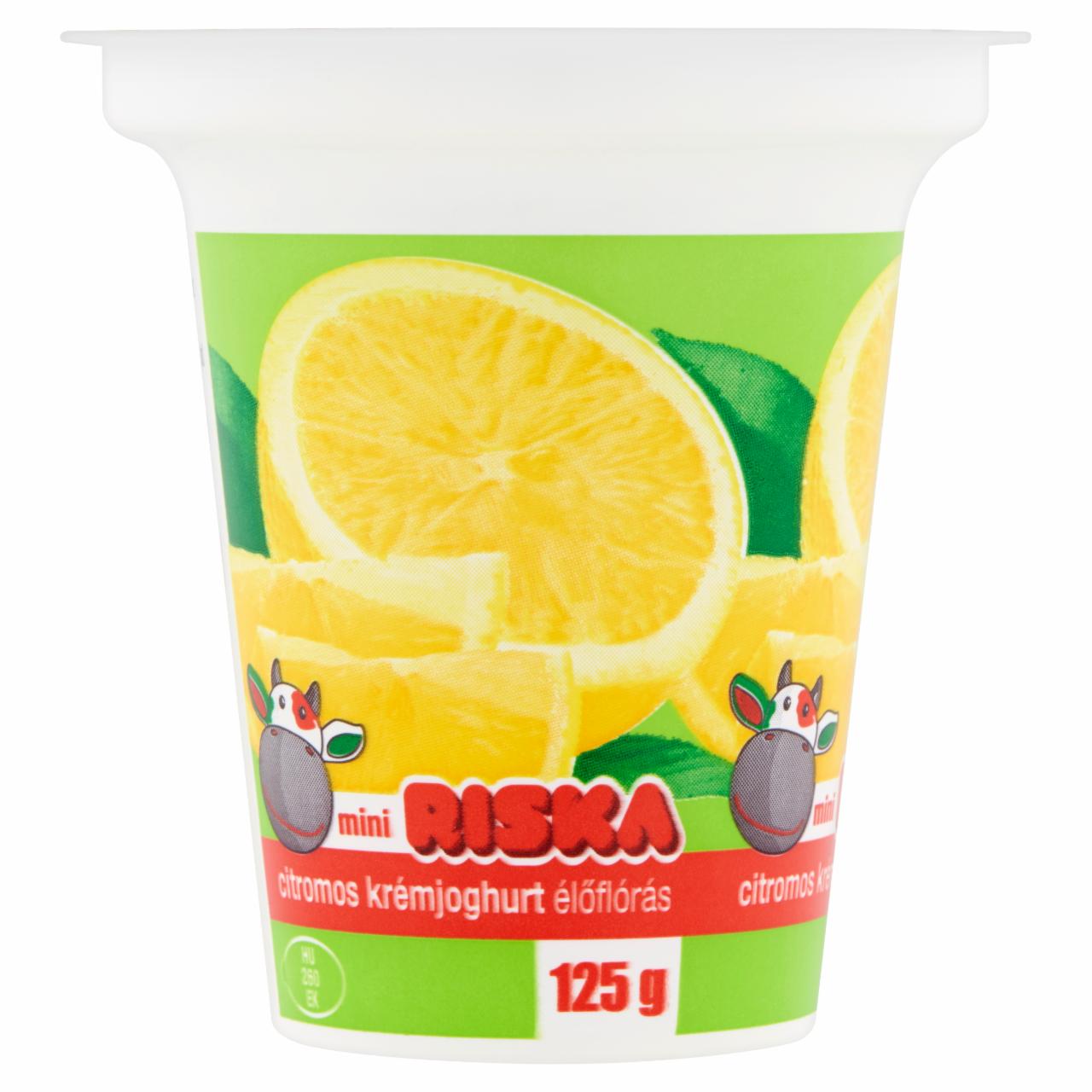 Képek - Riska mini citromos élőflórás krémjoghurt 125 g