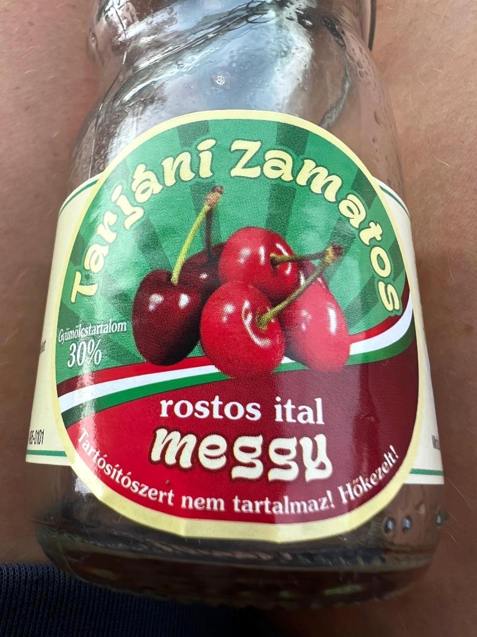 Képek - Tarjáni zamatos rostos ital meggy