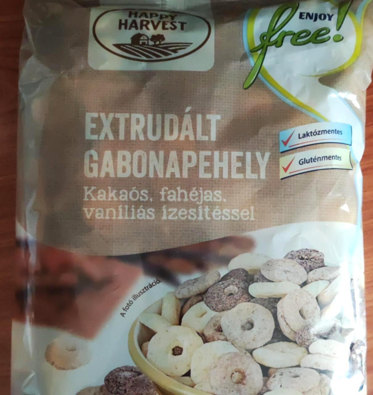 Képek - Extrudált gabonapehely Kakaós, fahéjas, vaníliás Happy Harvest