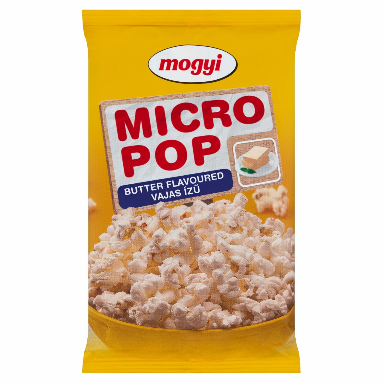 Képek - Mogyi Micro Pop mikrohullámú sütőben elkészíthető vajízű pattogatni való kukorica 100 g