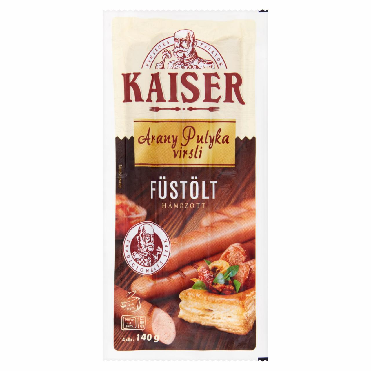 Képek - Kaiser Arany Pulyka füstölt virsli 140 g