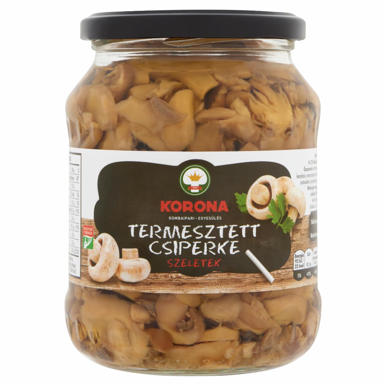 Képek - Korona termesztett csiperke szeletek 630 g