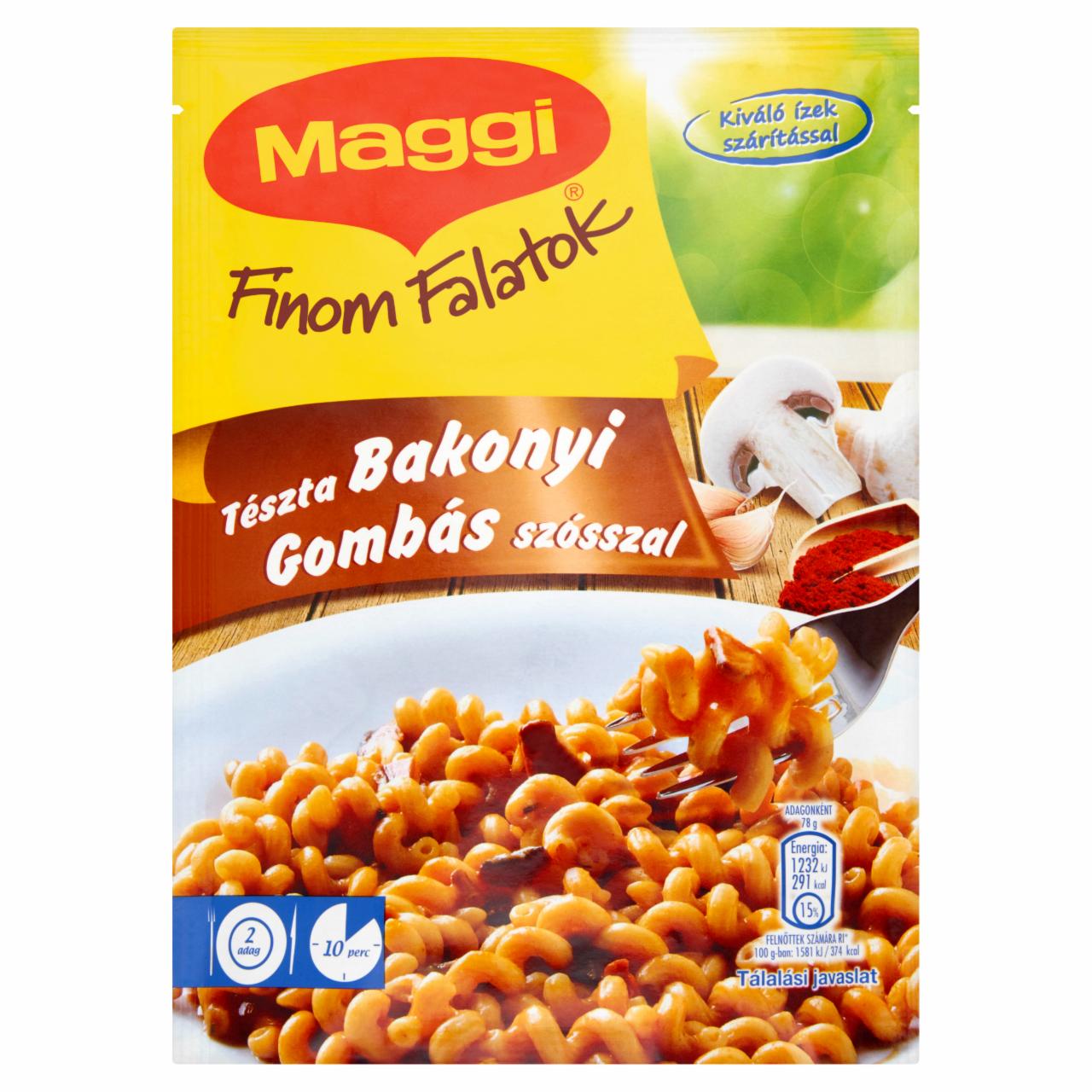 Képek - Maggi Finom Falatok Tészta Bakonyi Gombás szósszal 156 g