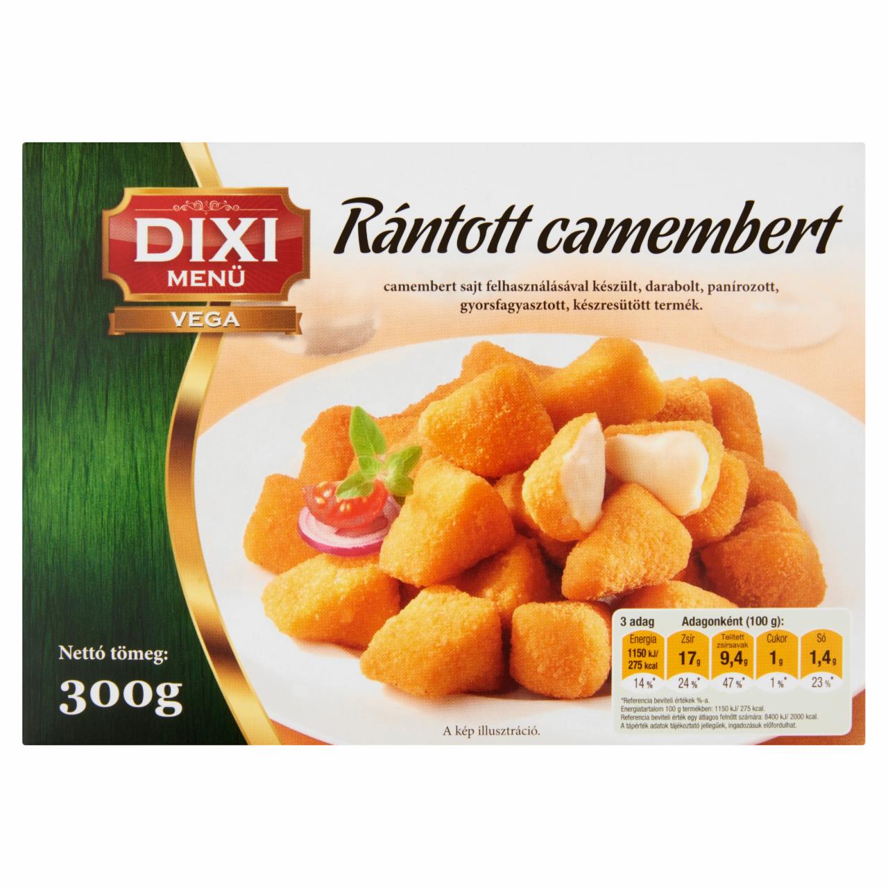 Képek - Dixi Menü Vega gyorsfagyasztott rántott camembert sajt 300 g