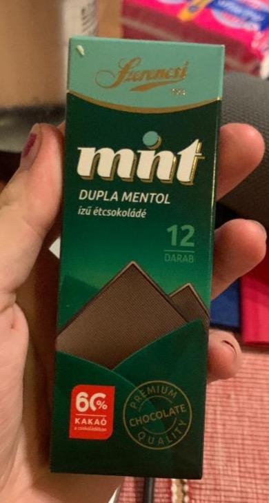 Képek - Mint Dupla mentol ízű étcsokoládé Szerencsi