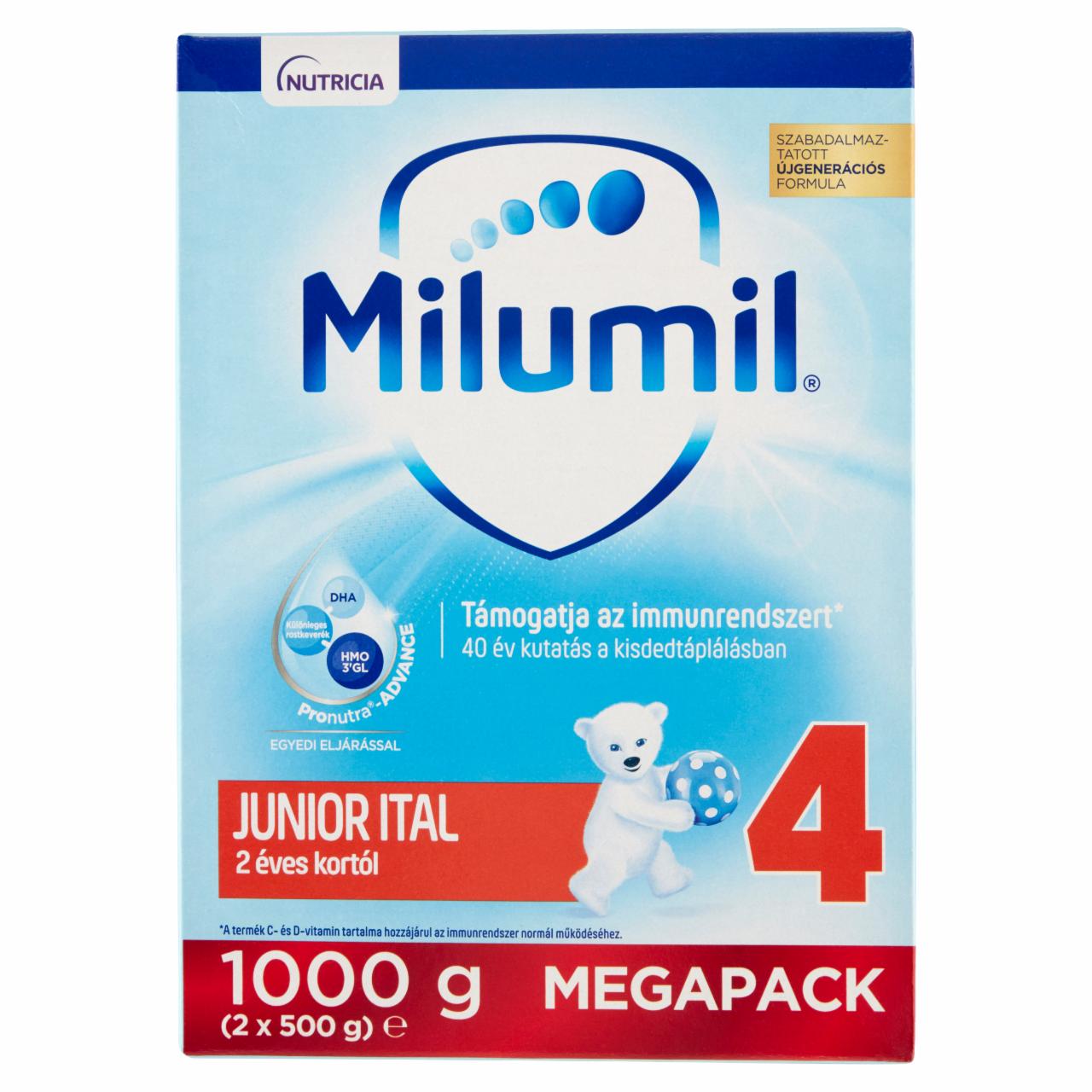 Képek - Milumil Nutri-Biotik 4 Junior tejalapú italpor 2 éves kortól 1000 g