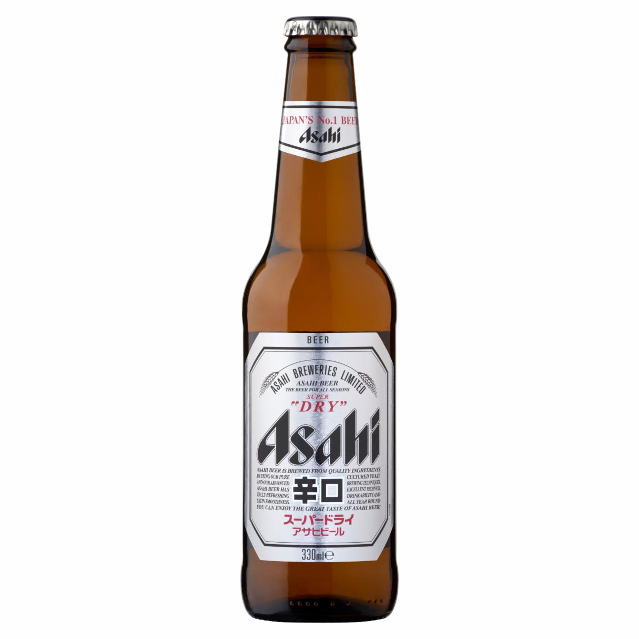 Képek - Asahi Super Dry pasztőrözetlen minőségi világos sör 5,2% 330 ml