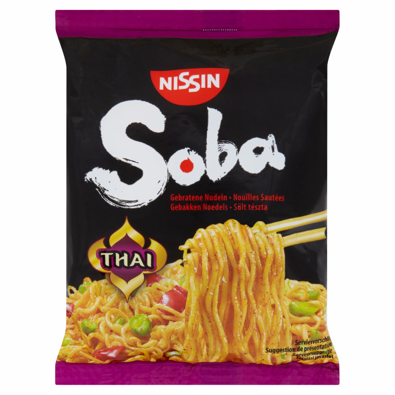 Képek - Nissin Soba thai ízesítésű sült tészta búzalisztből 109 g