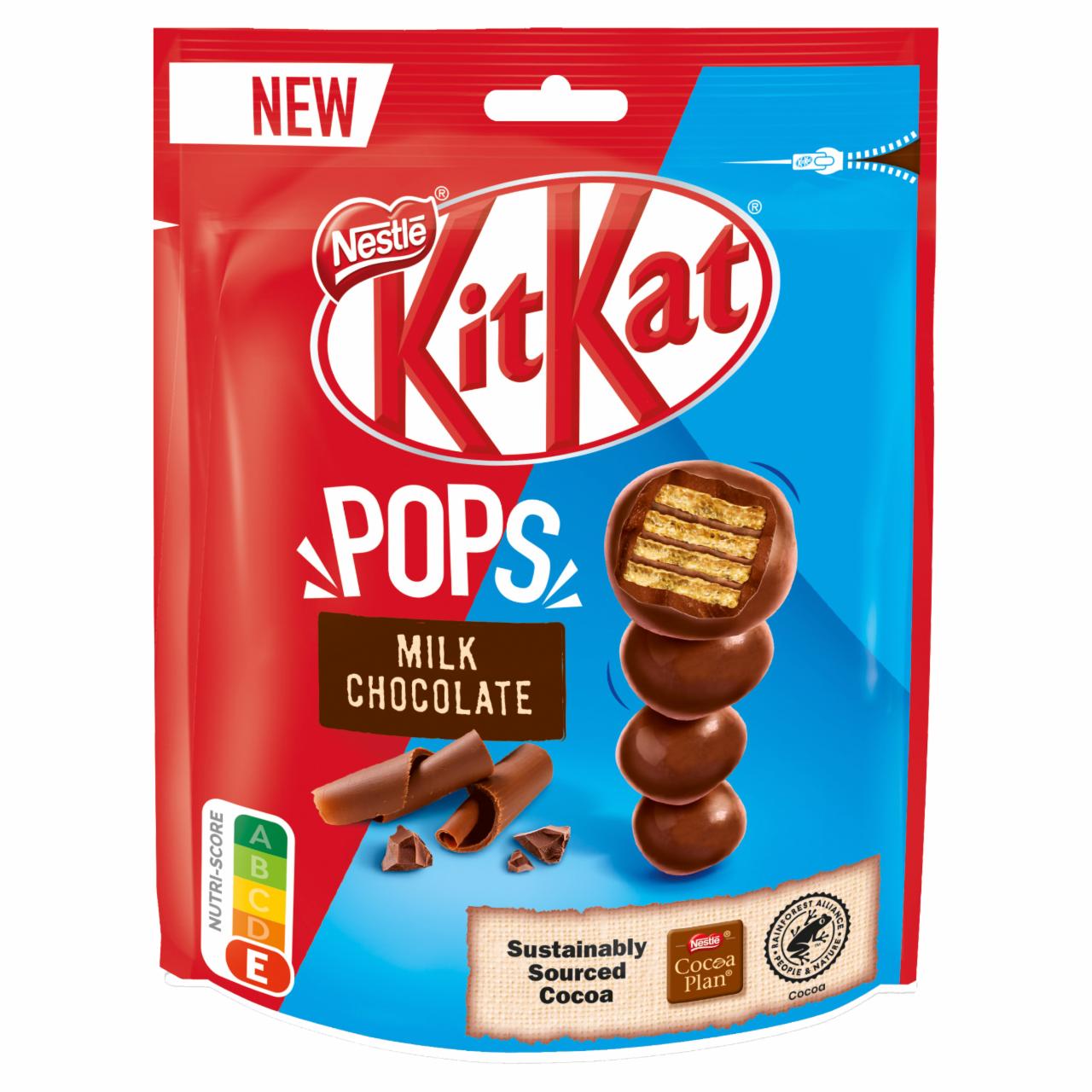 Képek - KitKat Pops ropogós ostya tejcsokoládéban 110 g