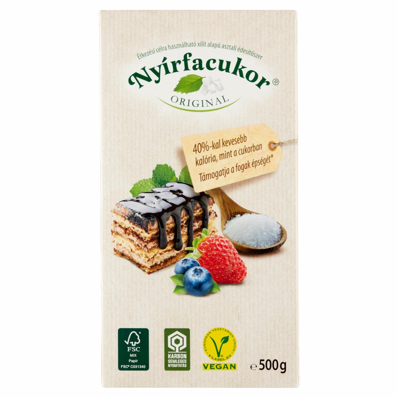 Képek - Nyírfacukor Original étkezési célra használható xilit alapú édesítőszer 500 g