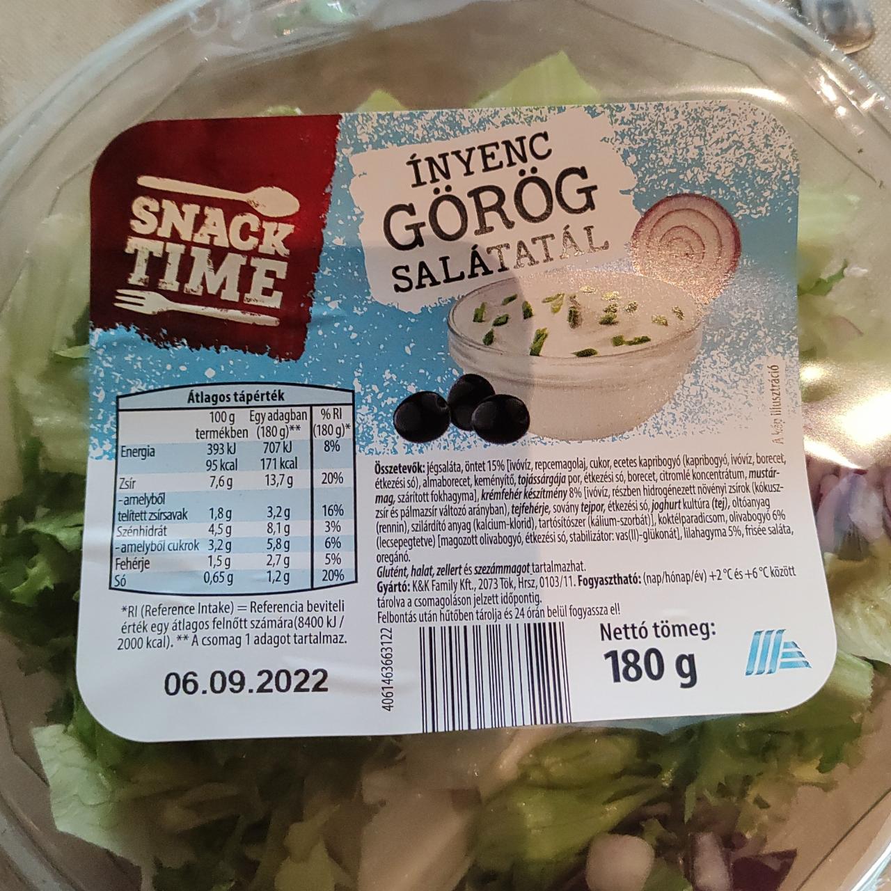 Képek - Ínyenc görög salátatál Snack Time