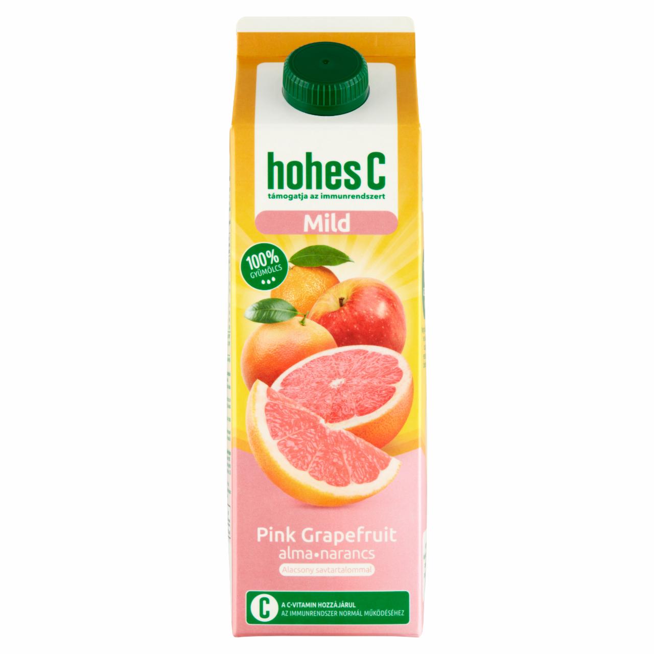 Képek - Hohes C Mild 100% pink grapefruit-alma-narancs-acerola vegyes gyümölcslé 1 l