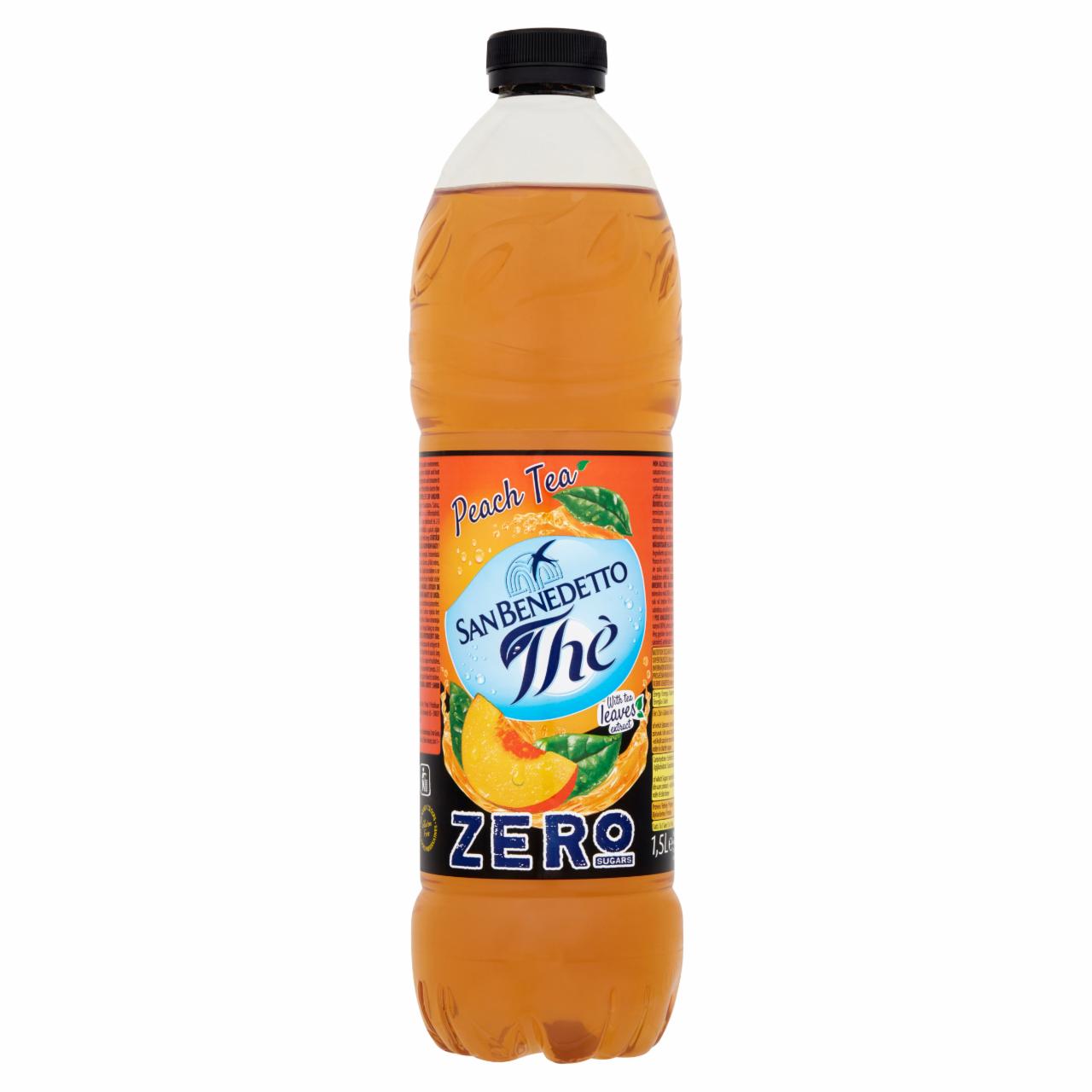 Képek - San Benedetto Zero őszibarack ice tea ízű üdítőital hozzáadott cukor nélkül, édesítőszerekkel 1,5 l