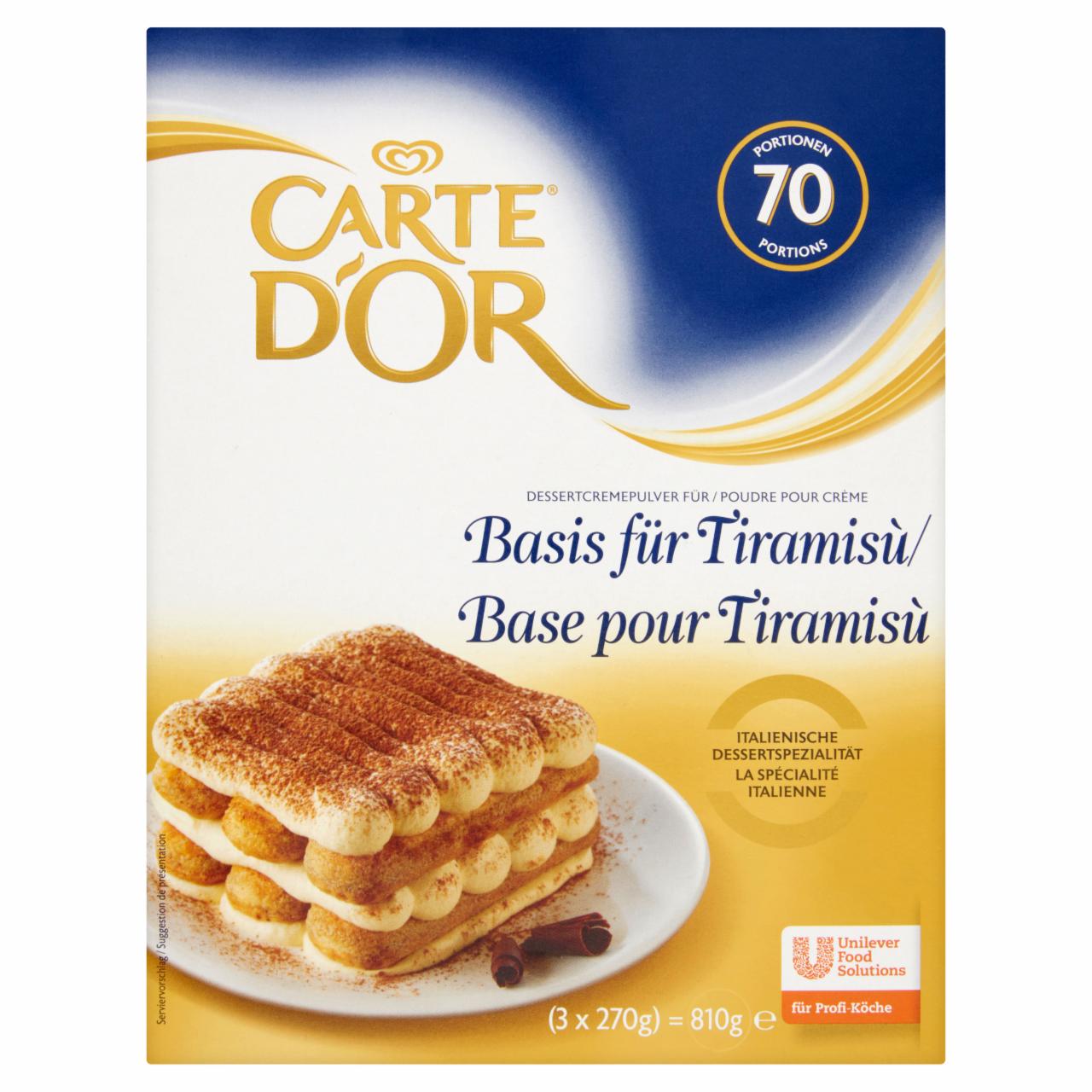 Képek - Carte D'Or Tiramisu krém alap 3 x 270 g