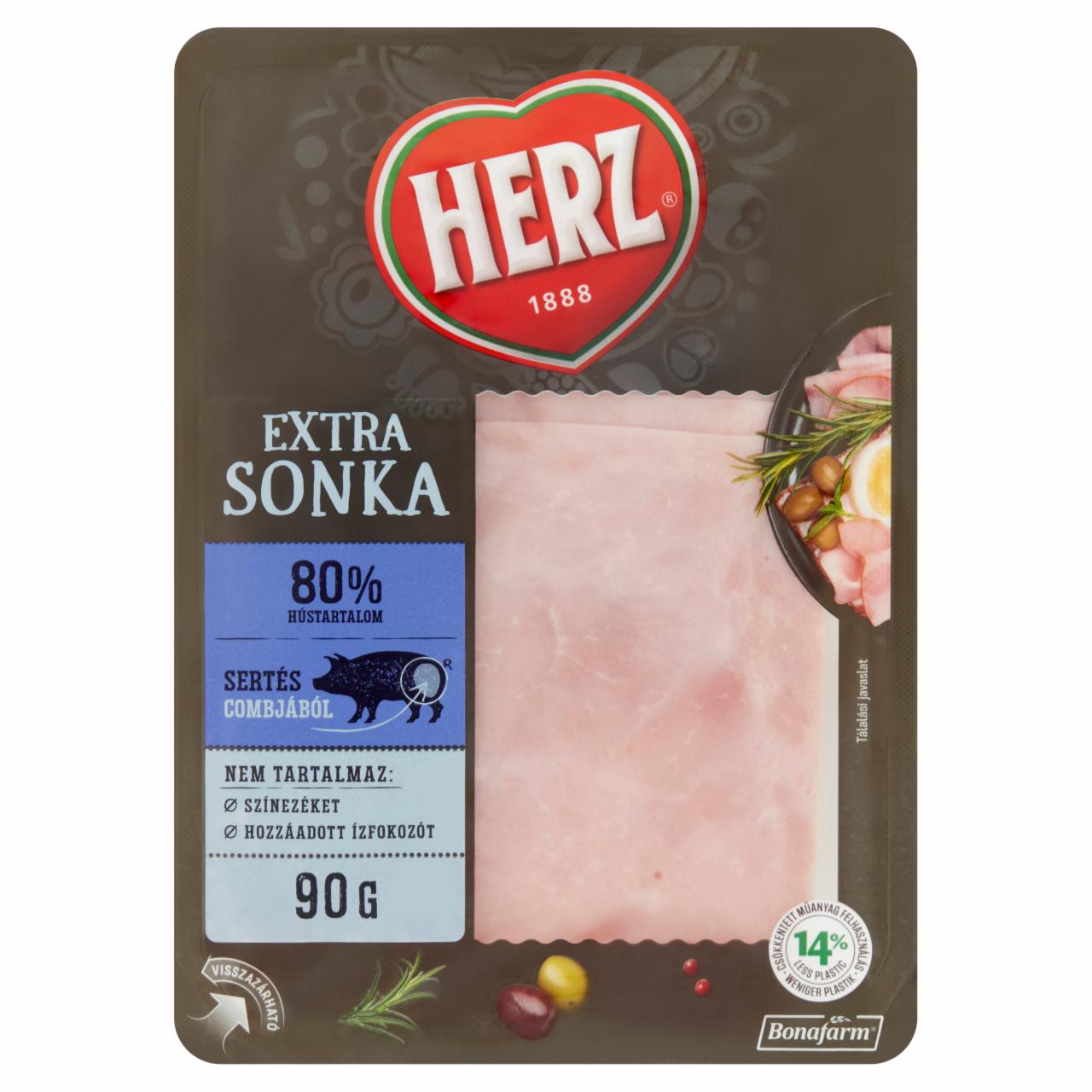 Képek - HERZ szeletelt extra sonka 90 g