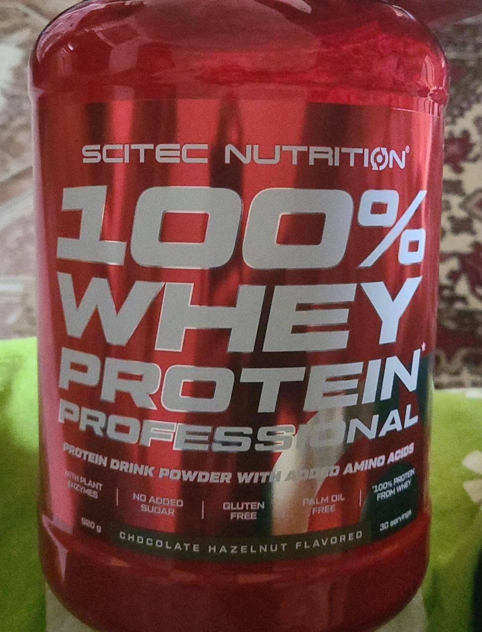 Képek - 100% whey protein professional Chocolate-hazelnut Scitec Nutrition