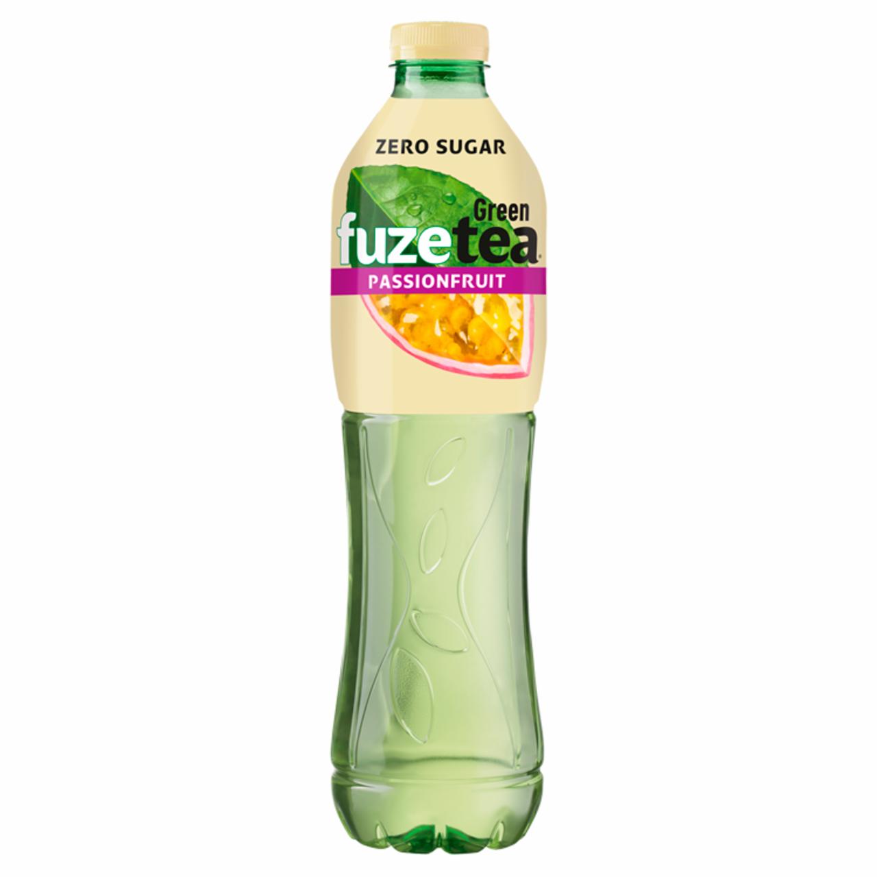 Képek - FUZETEA Passionfruit energiamentes, szénsavmentes maracujaízű üdítőital zöld tea kivonattal 1,5 l