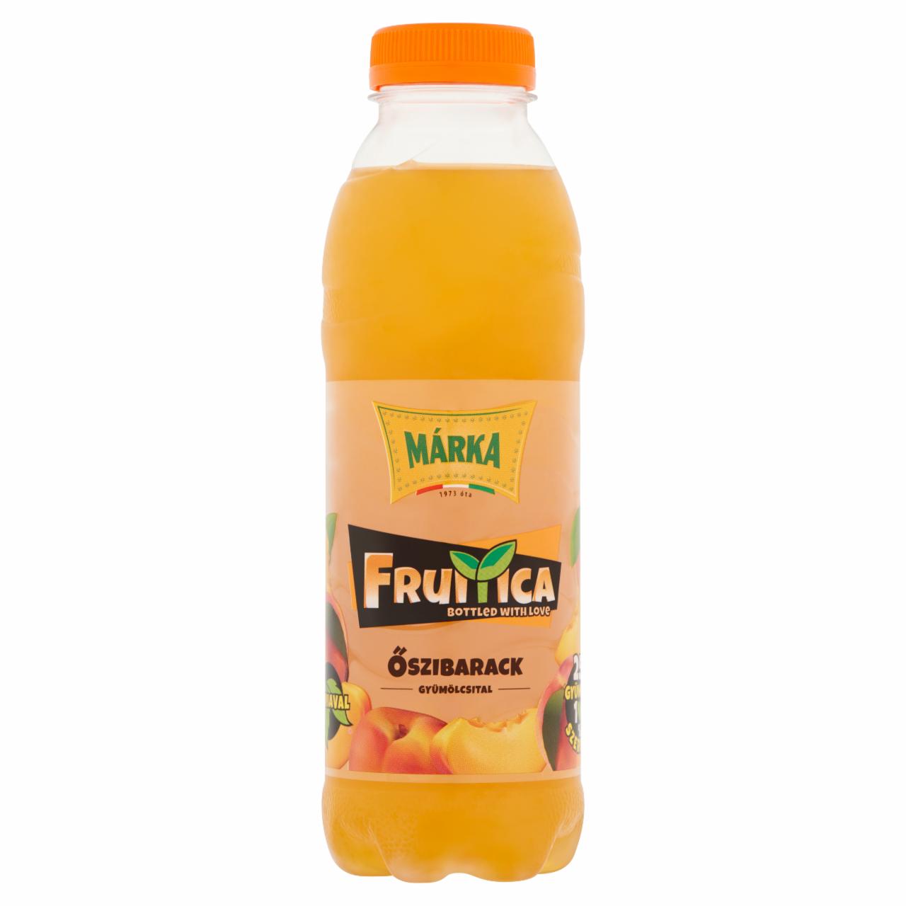 Képek - Márka Fruitica őszibarack szénsavmentes gyümölcsital cukorral 0,5 l