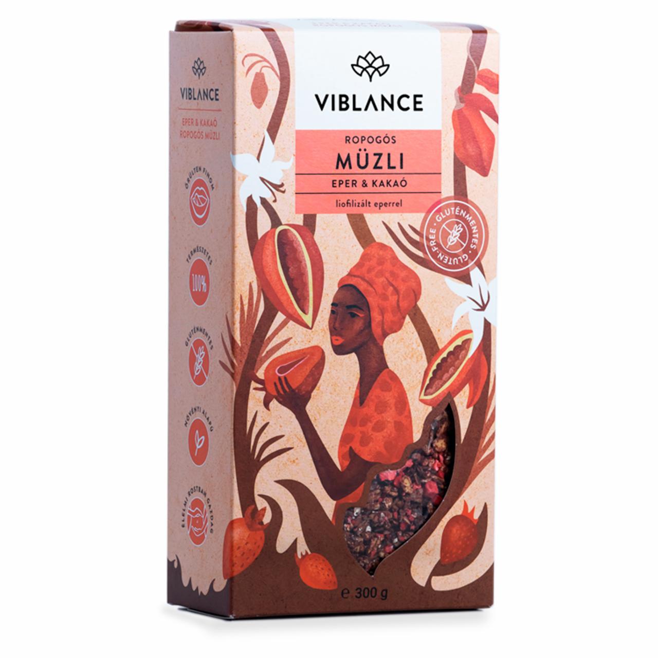 Képek - Viblance Strawberry & Cacao müzli 300 g