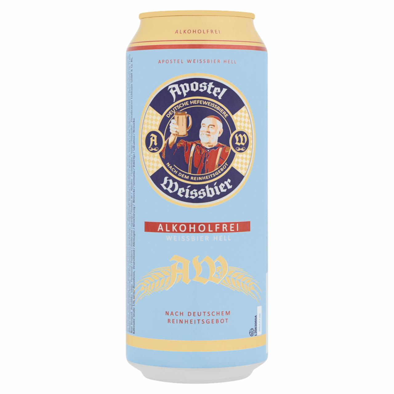 Képek - Apostel Weissbier alkoholmentes világos, szűretlen búzasör 0,5% 0,5 l