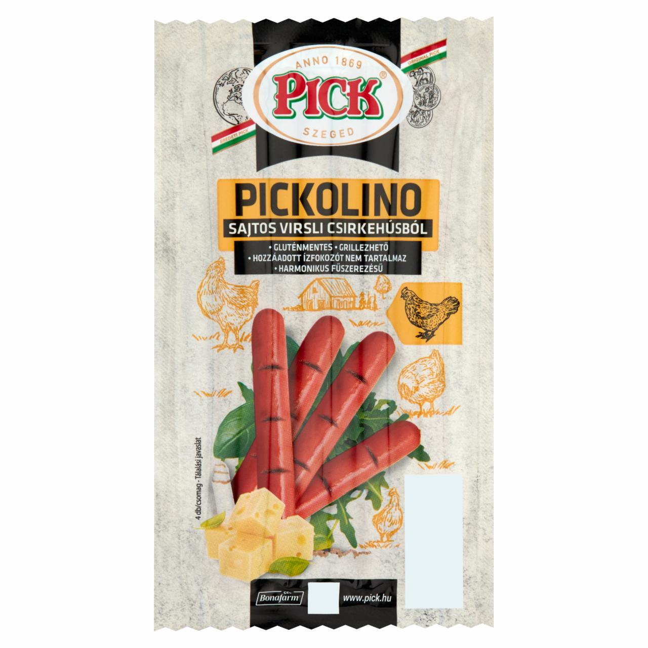 Képek - PICK Pickolino sajtos virsli csirkehúsból 140 g