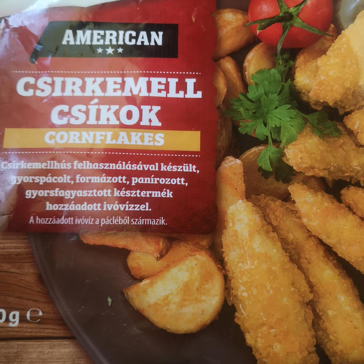 Képek - Csirkemell csíkok cornflakes American