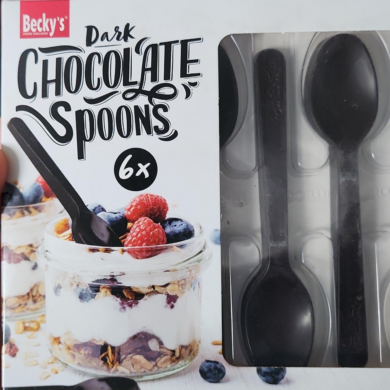 Képek - Dark chocolate spoons Becky's