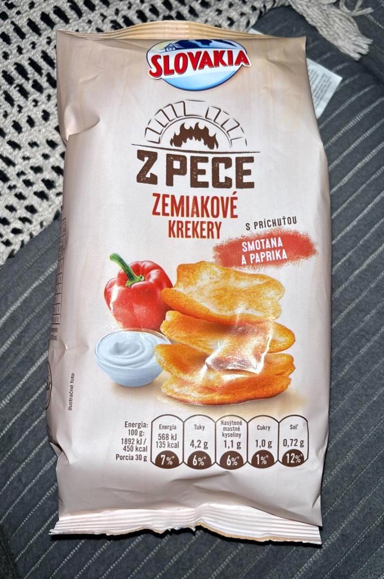 Képek - Z pece zemiakové krekery s príchuťou smotana a paprika Slovakia