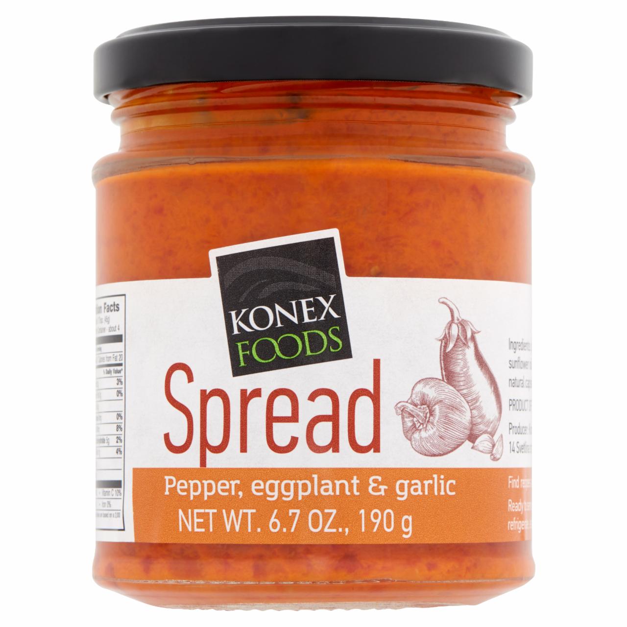 Képek - Konex Foods paprika, padlizsán & fokhagyma mártogatós 190 g