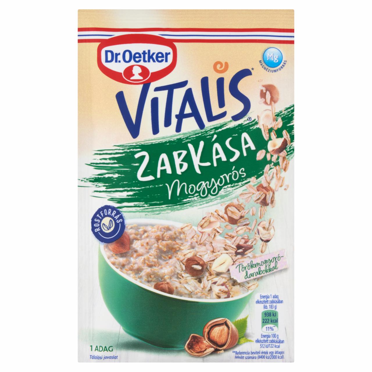 Képek - Dr. Oetker Vitalis mogyorós zabkása alappor 58 g
