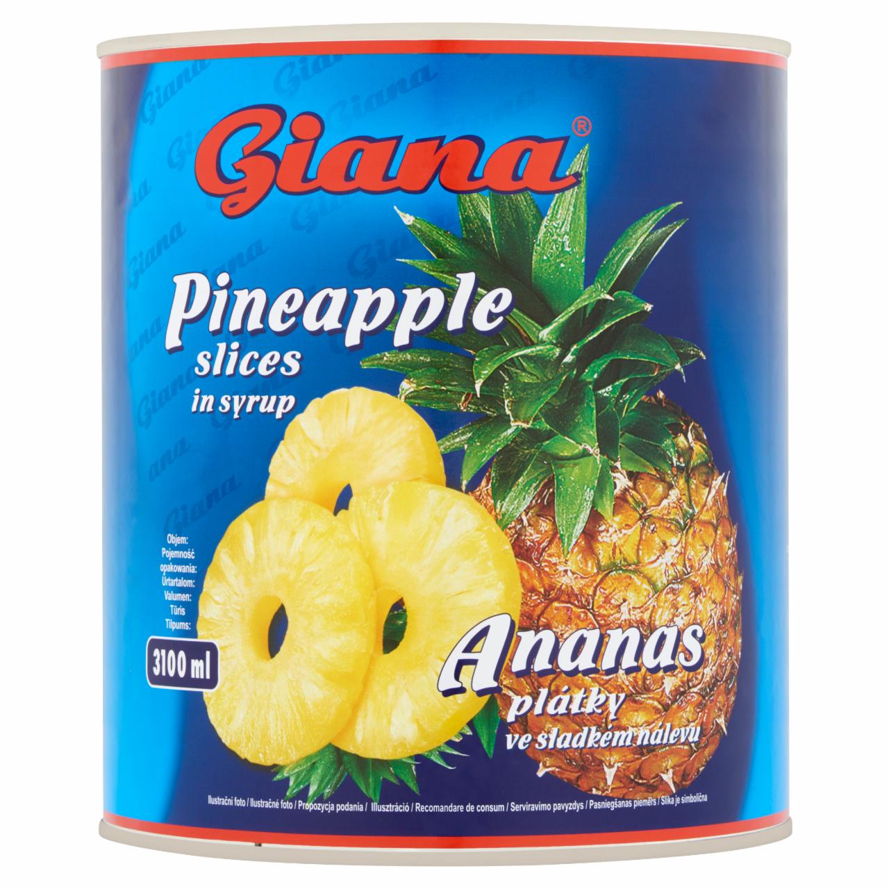 Képek - Giana szeletelt ananászbefőtt 3050 g