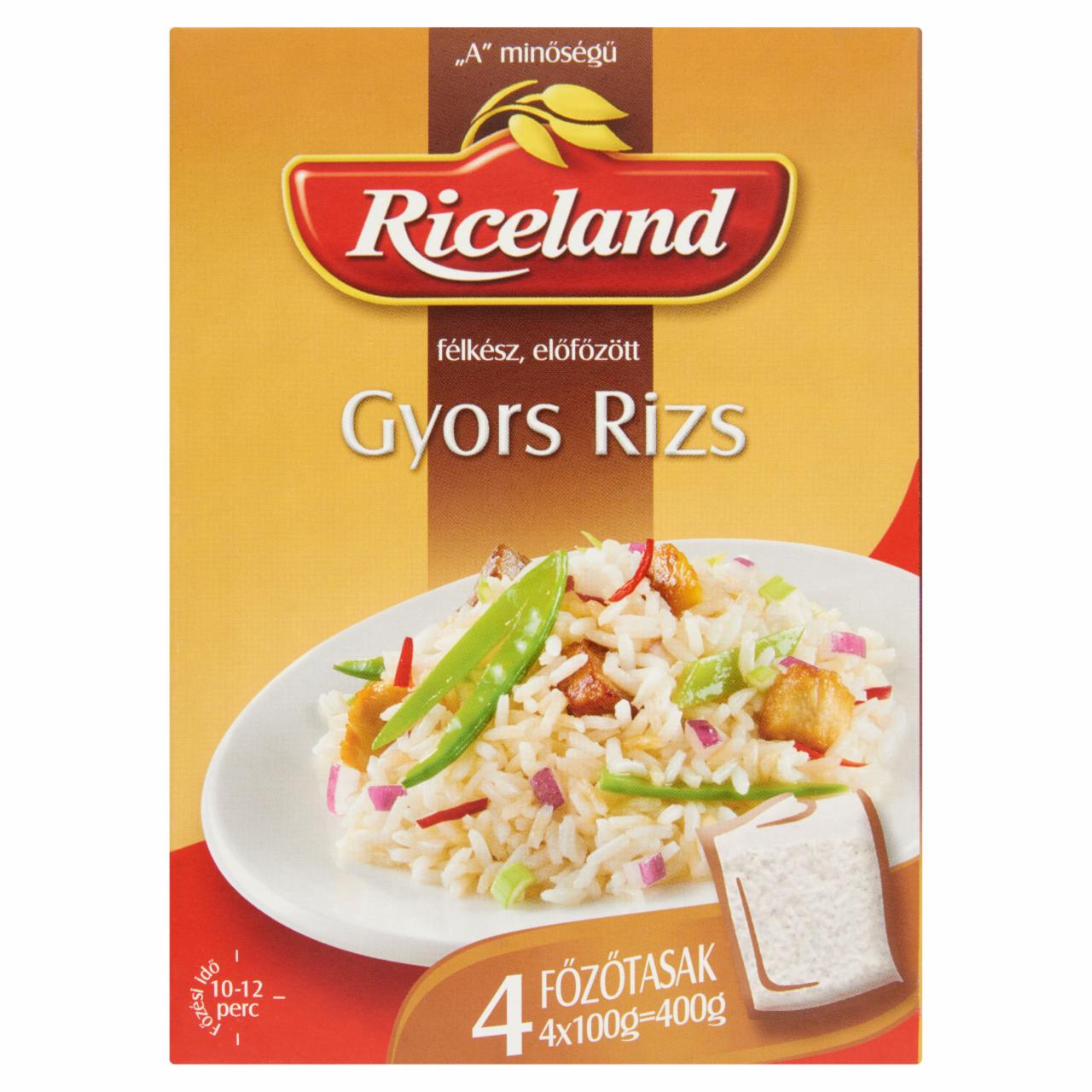 Képek - Riceland Gyors rizs félkész előfőzött 4 x 100 g