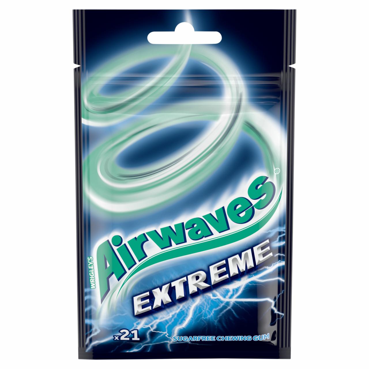 Képek - Airwaves Extreme erős mentol- és eukaliptuszízű cukormentes rágógumi édesítőszerrel 29 g 