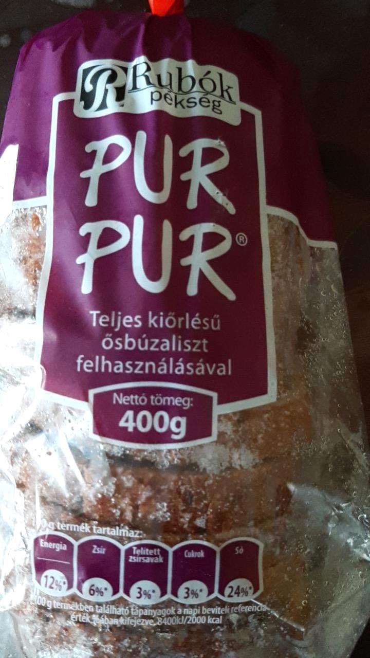 Képek - Pur pur teljes kiőrlésű kenyér Rubók pékség