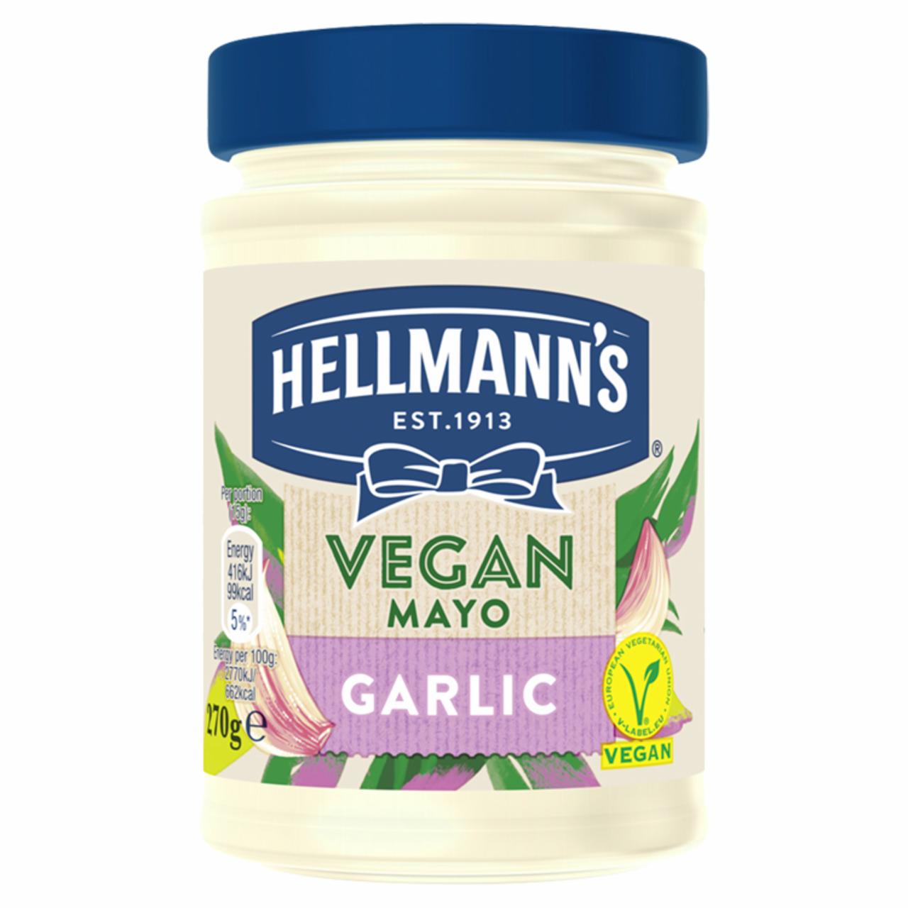 Képek - Hellmann's vegán fokhagymás majonéz 270 g