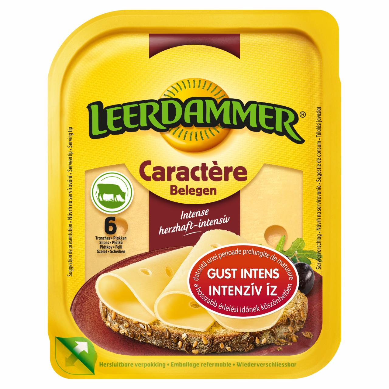 Képek - Leerdammer Caractère zsíros, félkemény, szeletelt sajt 125 g