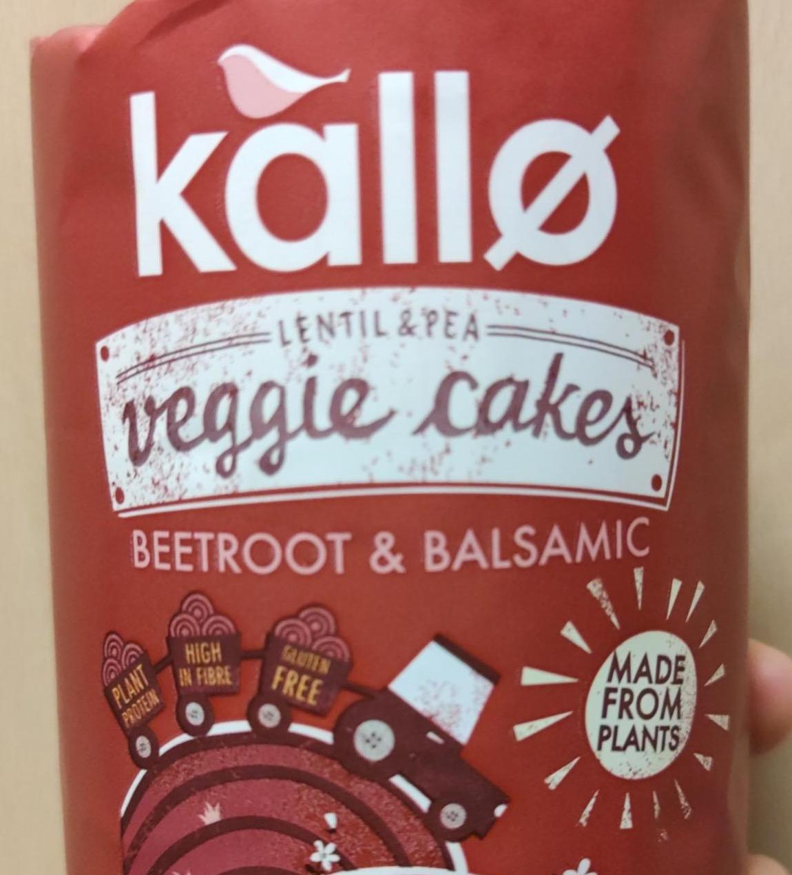 Képek - Lentil & pea veggie cakes Beetroot & balsamic Kallo