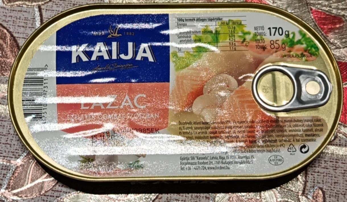 Képek - Kaija lazac szeletek gombás szószban 170g